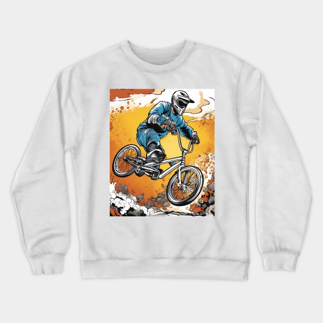 Bicycle Racing Crewneck Sweatshirt by animegirlnft